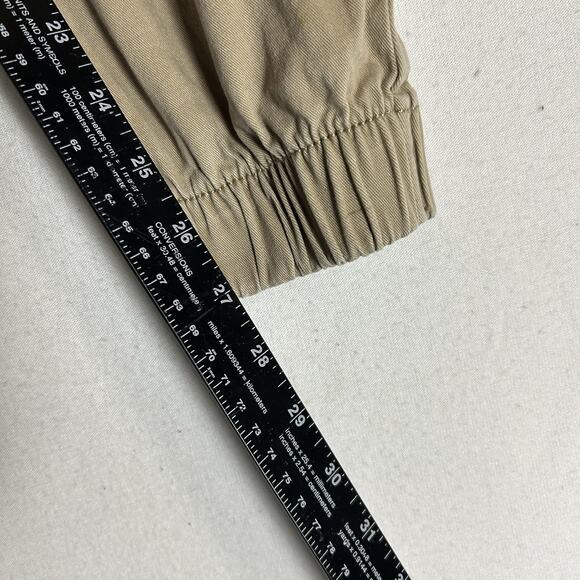 Denizen Cargo Joggers Pants Men's Size XS Tan Casual Drawstring Pockets Stretch - Picture 14 of 15